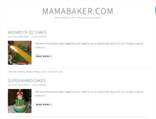 Tablet Screenshot of mamabaker.com